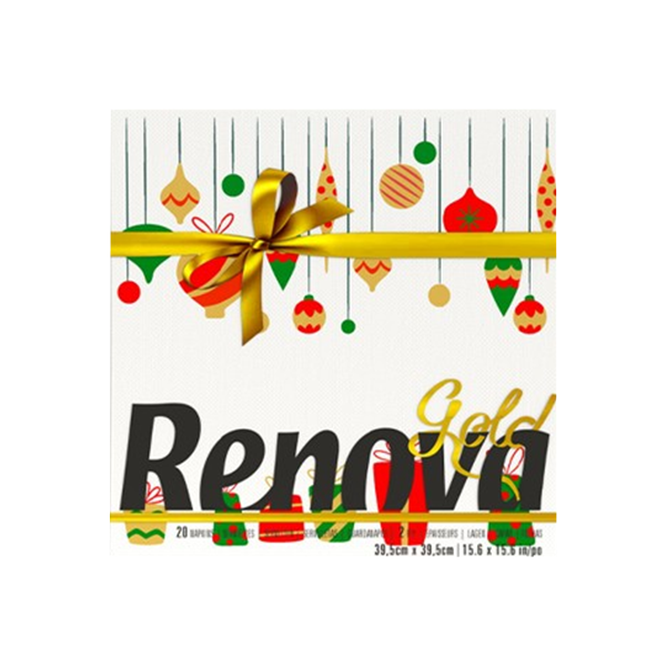 Renova Guardanapo Gold Tematico 20S