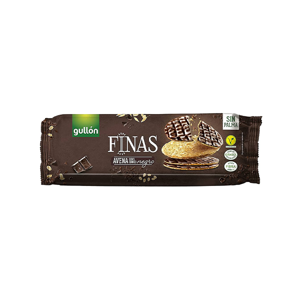 Gullon Finas Aveia Choc Negro 150g