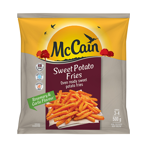 Mccain S/Pot Fries Rm And Garlic 500g