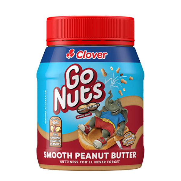 Clover Go Nuts Smooth Peanut Butter 400g