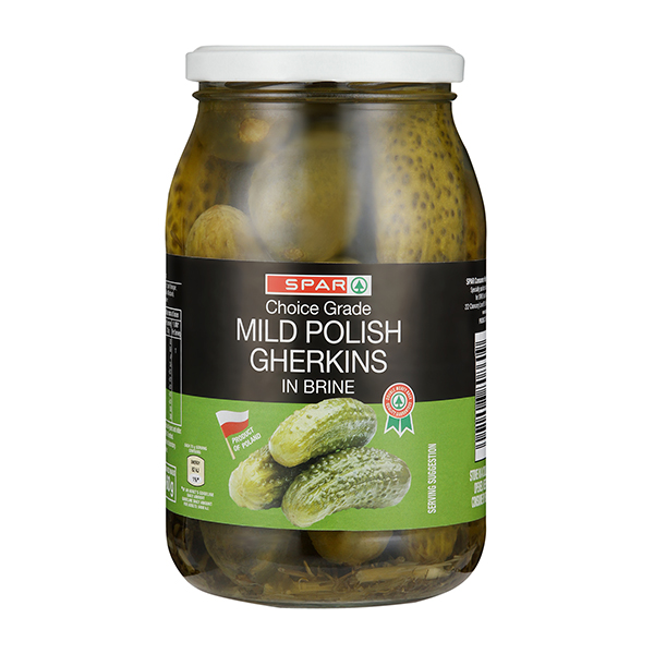 Spar Mild Polish Gherkins 830g
