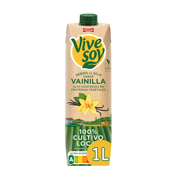 Pascual Vive Soy Bebida De Soja Vanilla 1L
