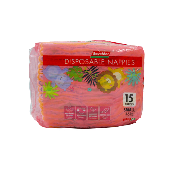 Savemor Disposable Nappies 3-5kg Smali 15S