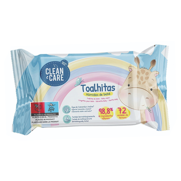 Clean E Care Toalhitas 72Pcs