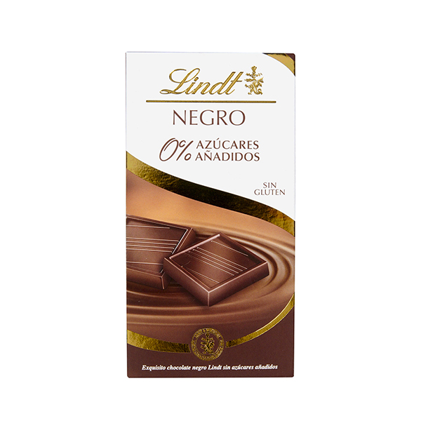 Lindt Negro 0% Azucares Anadidos Chocolate 100g
