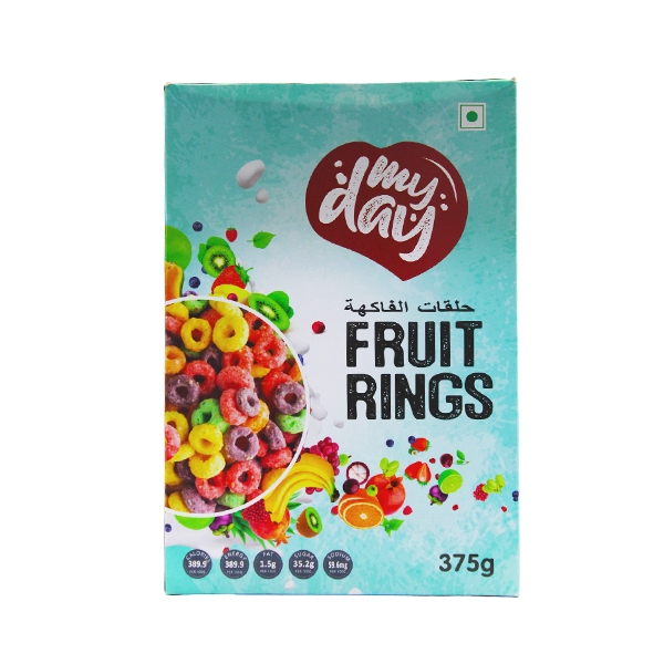 My Day Fruit Rings Cereals 375g