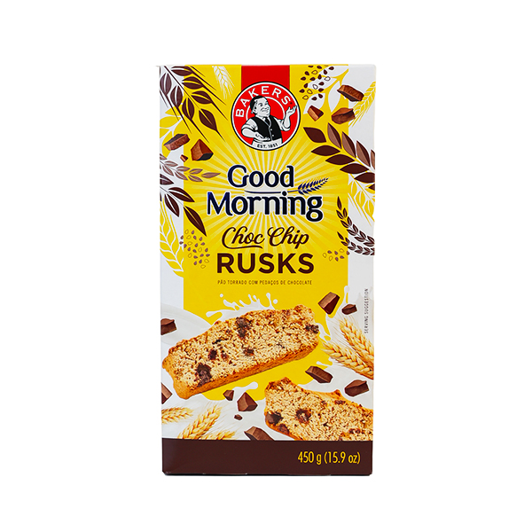 Bakers Good Morning Choc Chip Rusks 450g