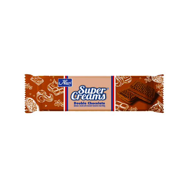 Henro Super Creams Double Chocolate Biscuits 125g