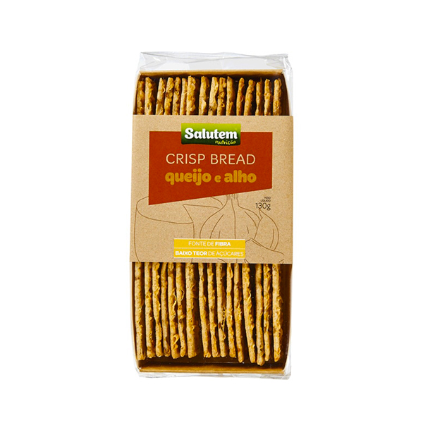 Saluten Crisp Bread Queijo E Alho 130g
