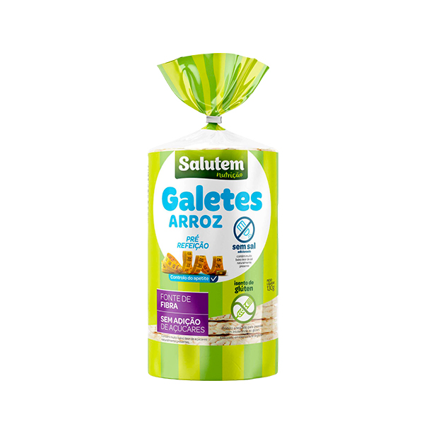 Salutem Galetes Arroz Sem Sal 130g