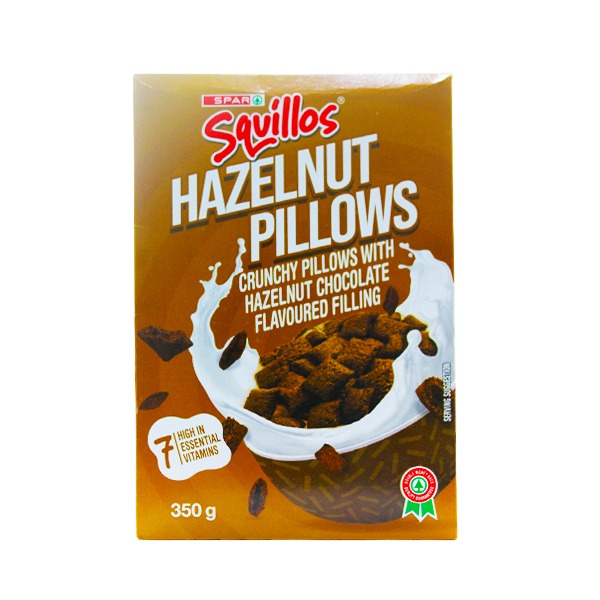 Spar Squillos Hazelnut Pillows Chocolate 350g