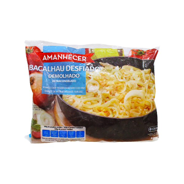 Amanhecer Bacalhau Desfiado Ultracongelado 500g