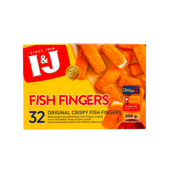 I&J Fish Fingers Original 800g