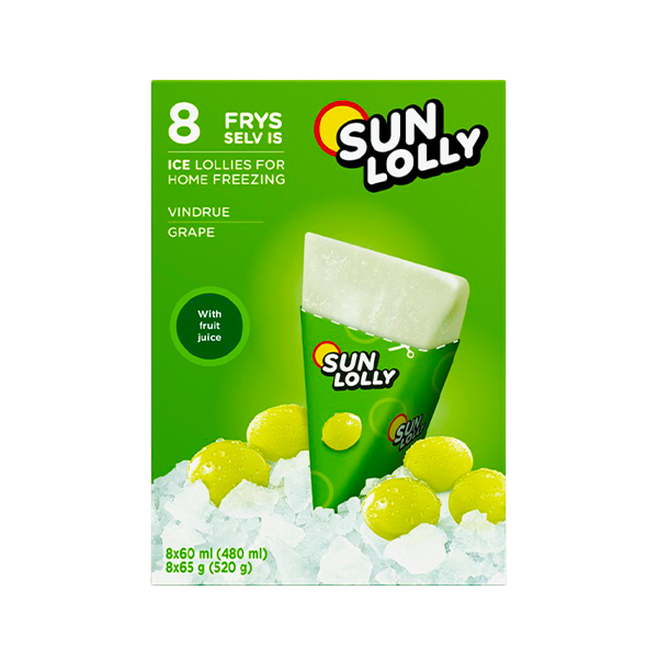 Sun Lolly Ice Lollies Lemon 8X60ml