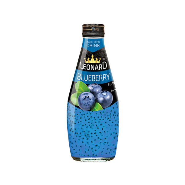 Leonard Basil Seed Drink Blueberry 290ml