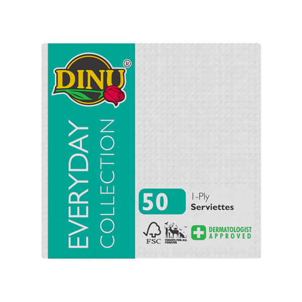 Guardanapo Dinu Everyday White 50un