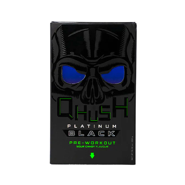 Qhush Platinum Black Pre-Workout Sour Candy 15g