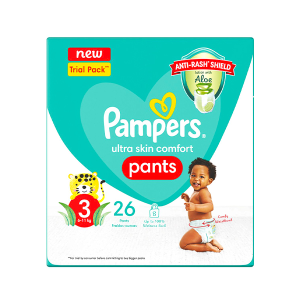 Pampers Ultra Skin Comfort Pants 3 4*26S