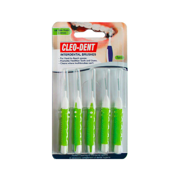 Cleo-Dent Interdental Brushes Green 5Pcs Opd-2001