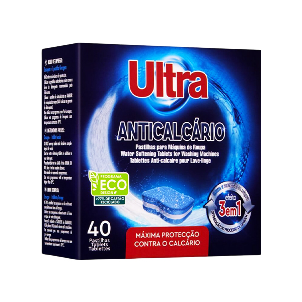 Ultra Anticalcario Pastilhas Para Maquina 40S 3In1