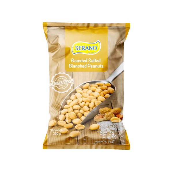 Serano Roasted Salted Blanched Peanuts 200g