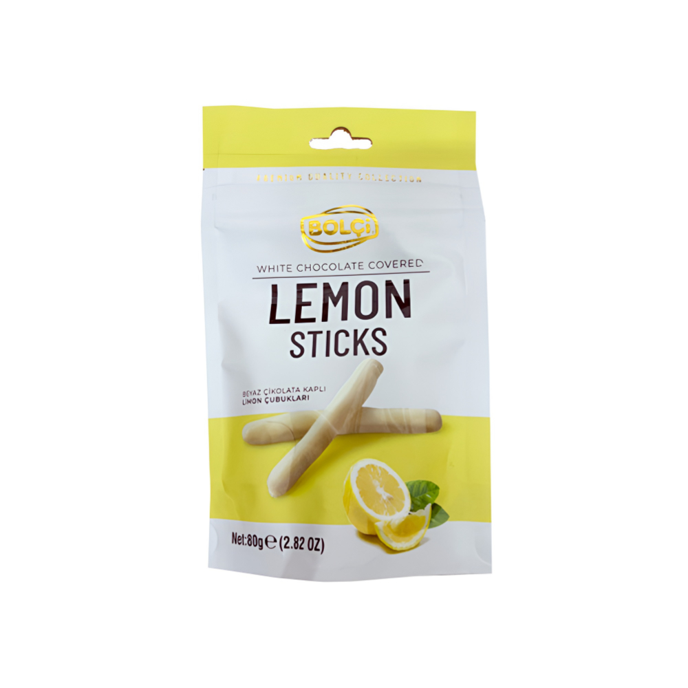Bolci Lemon Sticks With Chocolate Covered 80g