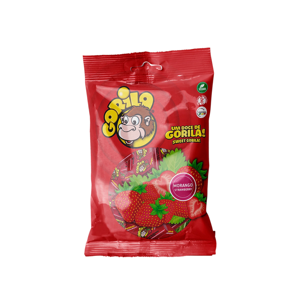 Gorila Pastilhas De Morango 60g