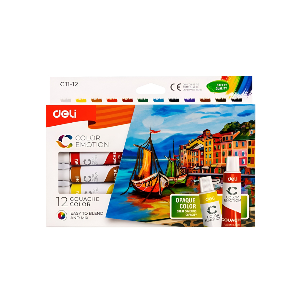 Deli Color Emotion 12 Aguarelas C11-12 1’S