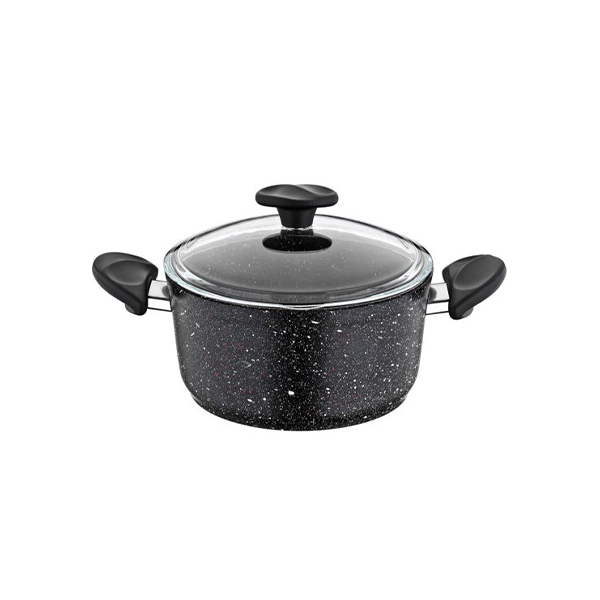 Cacarola Anti Aderente 28Cm Wilma Granito Preto Tampa Vidro Papilla 717406 (6)
