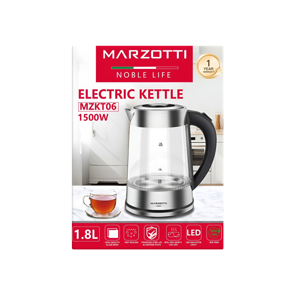 Marzotti Chaleira Electrica 1.8L Mzkt06