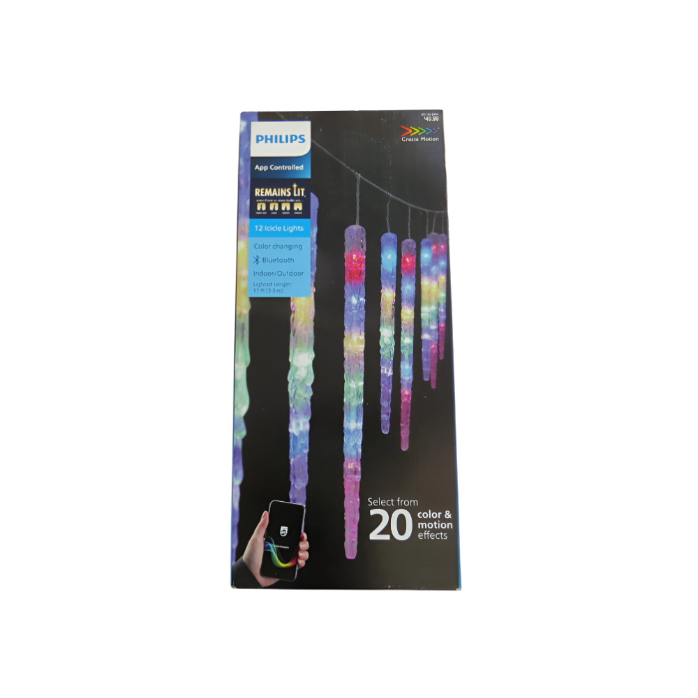Philips App Controlled 12 Lcicle Lights Color
