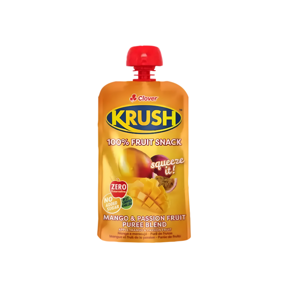 Clover Krush Pure De Frutas Mango & Passion Fruit 110ml