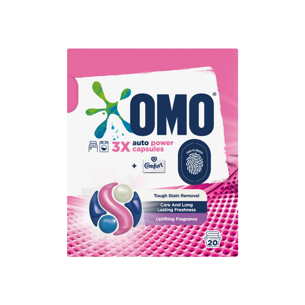 Omo Auto Power Capsules Stain Removal 420ml