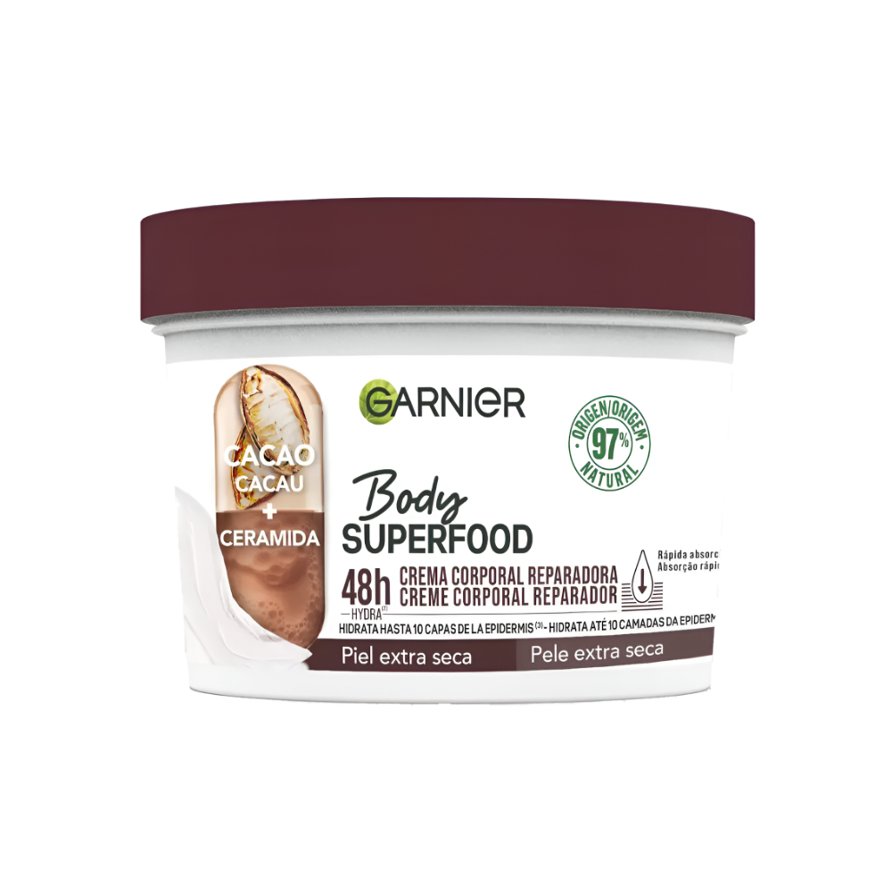 Garnier Body Superfood Creme Corporal Reparador + Ceremida 380ml
