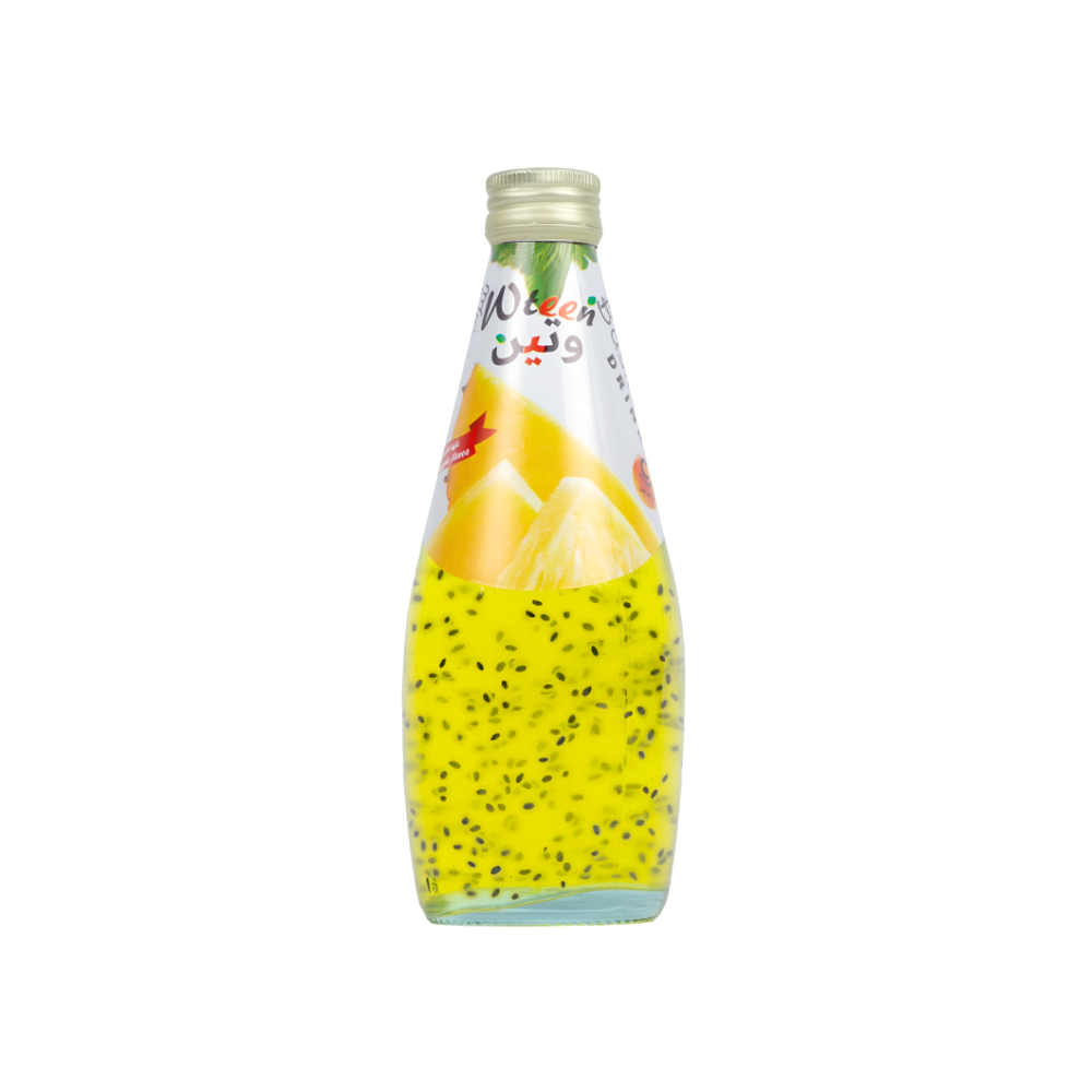 Basil Seed Drink Pineapple Flavour With Added Sugar 290ml