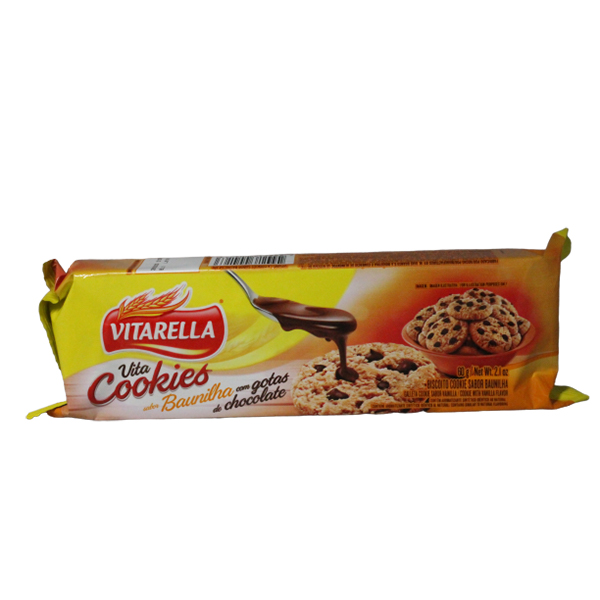 Vitarella Chocolate Chips Cookies Vanilla 60g