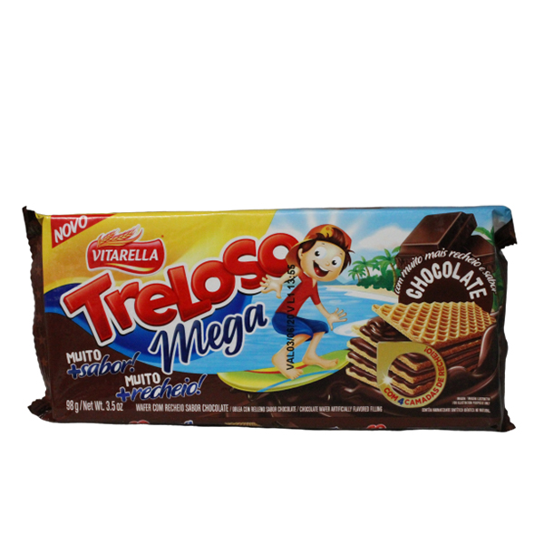 Vitarella Bolacha Wafer Vhocolate 98Gr