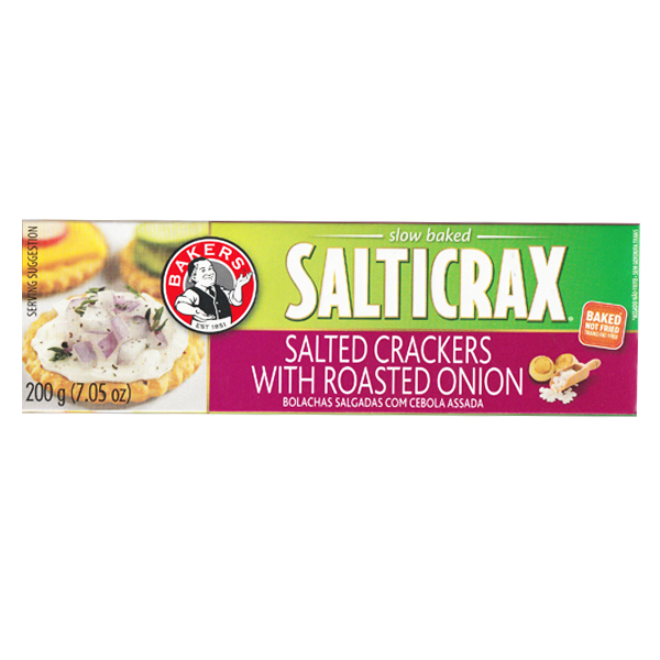 Bakers Salticrax With Onion Bolach.200g