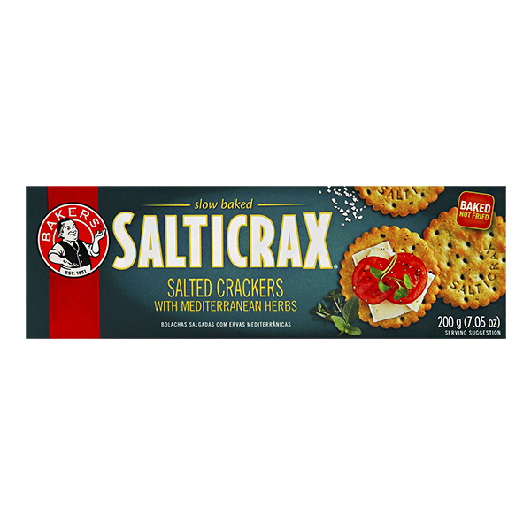 Bakers Salticrax Salted Crackers 200Gr