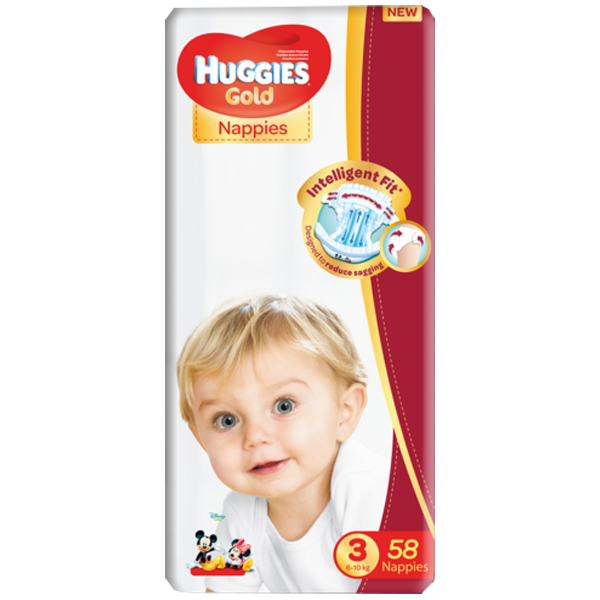 Huggies Gold Fraldas Value N/3 [58] 6-10kg