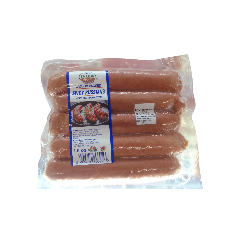 Taahir Salsichas Spicy Russian 1.5kg