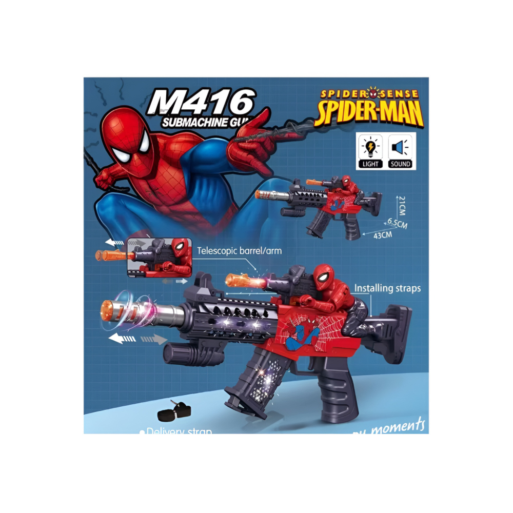 Spiderman Battery Operation Gun Toy 1’S