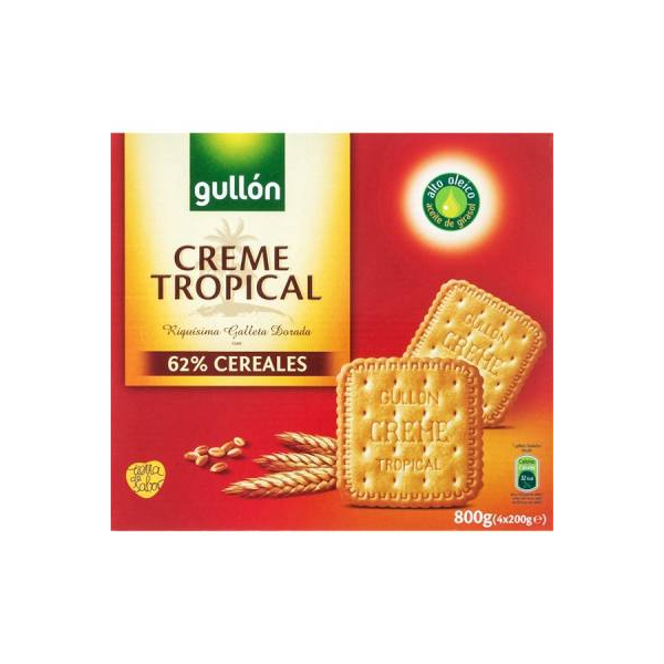 Gullon Bol. Creme Tropical 800g