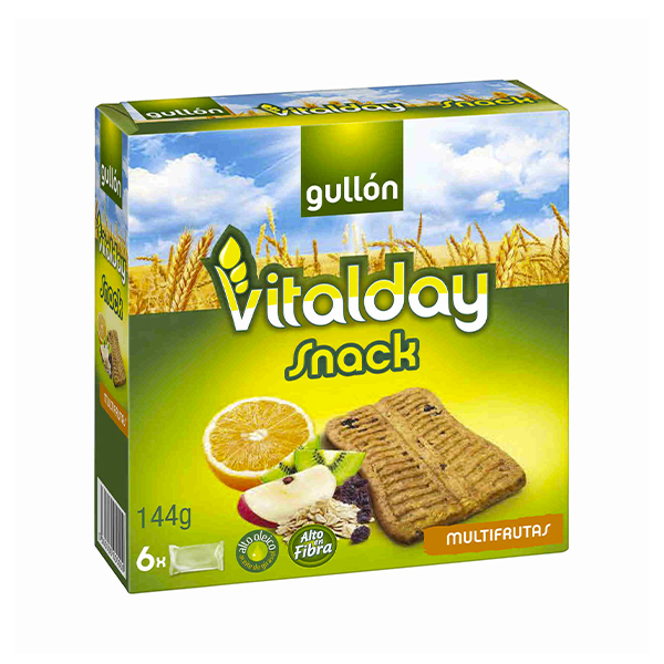 Gullon Vitalday Snack Multifrutas 144g