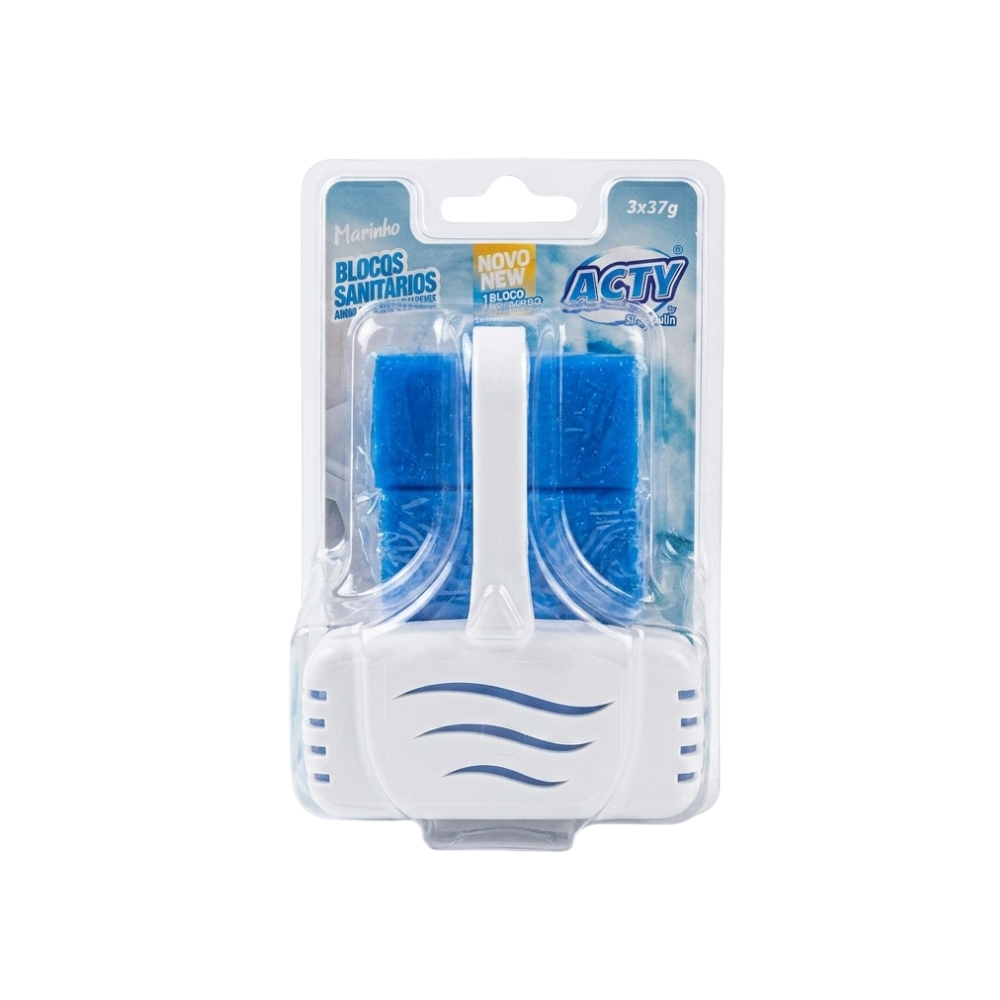 Acty Blocos Sanitarios Recarga Marinho 3’S 37g