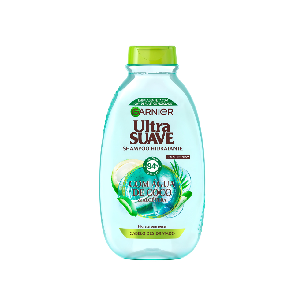 Garnier Ultra Suave Sha/ Hidratante C/Agua De Coco E Aloe Vera 400ml