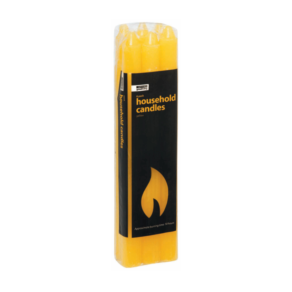 Good Living Candle Household Yellow 6S