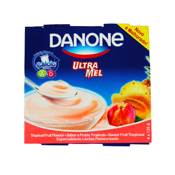 Ultramel Danone Yogurte Tropical 125g