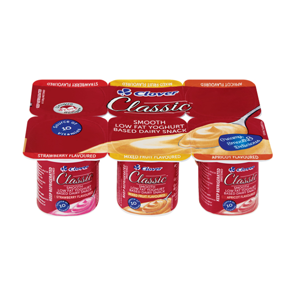 Yogurte Morango/Damasco Sal/Fruit Clover Classic 100g