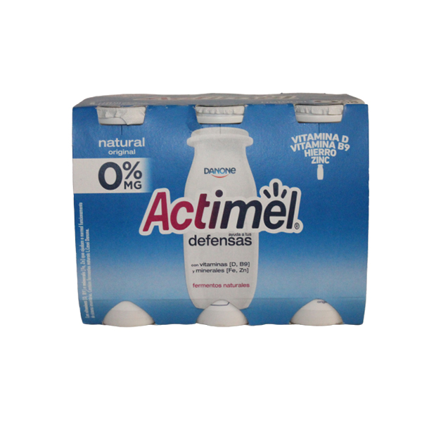 Danone Actimel Natural 0%Mg 6X100Gr